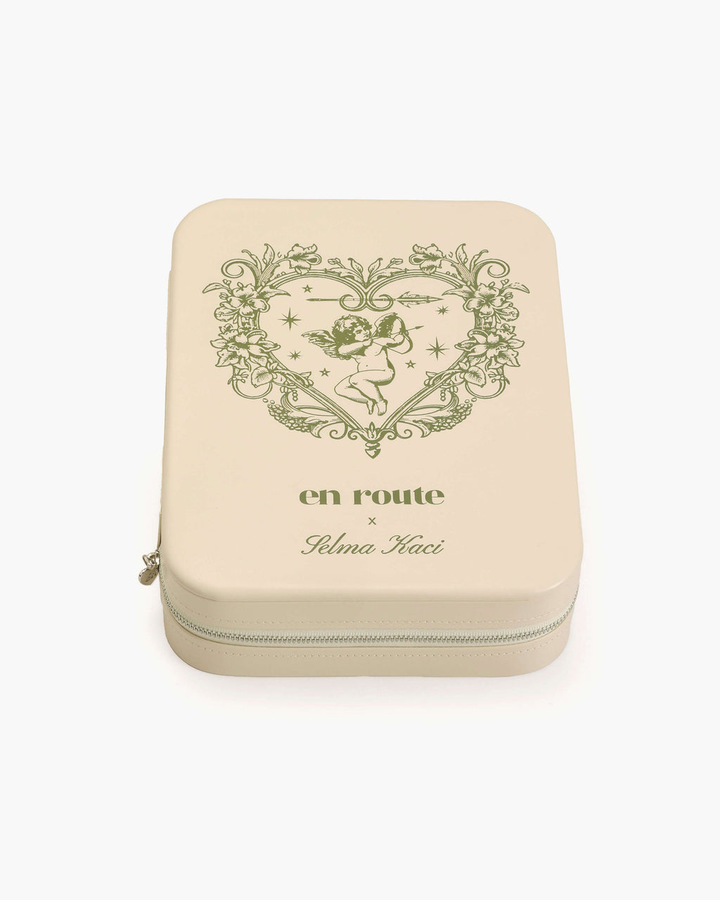 Isola Heart Jewelry Box in Beige
