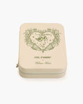 Isola Heart Jewelry Box in Beige