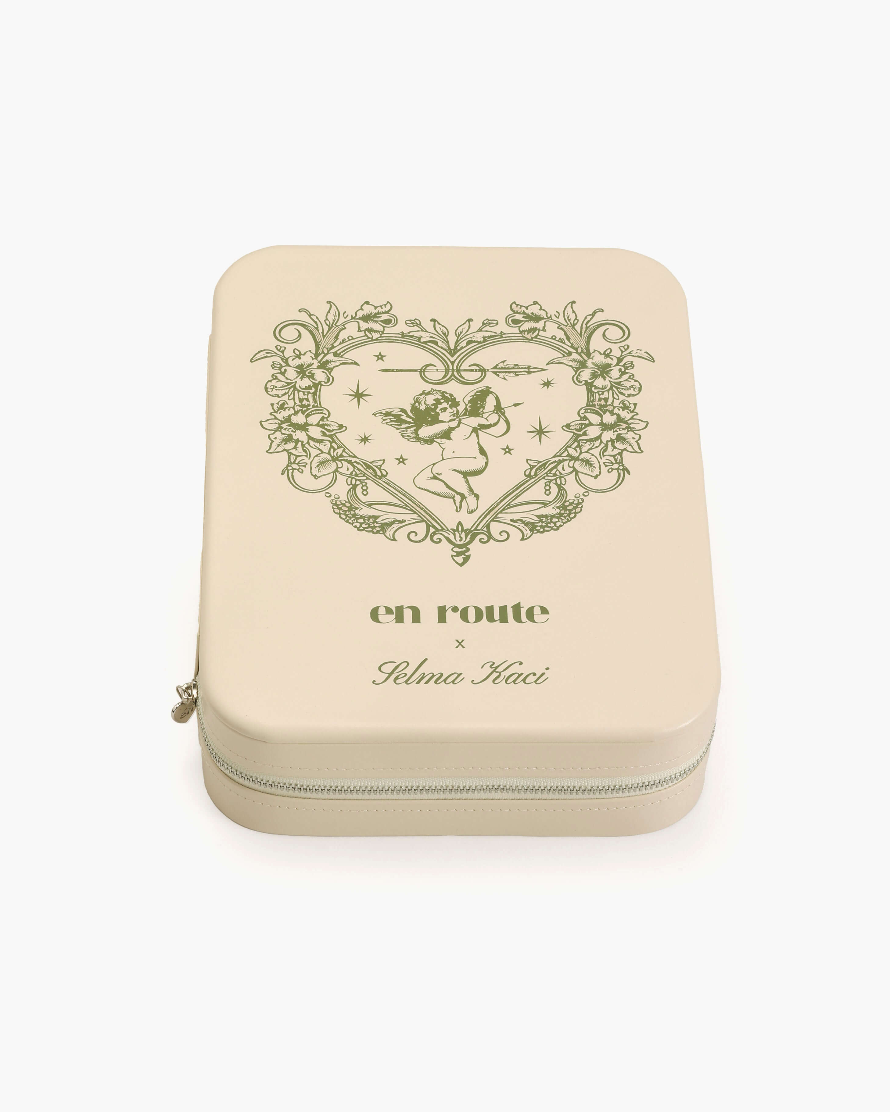 Isola Heart Jewelry Box in Beige